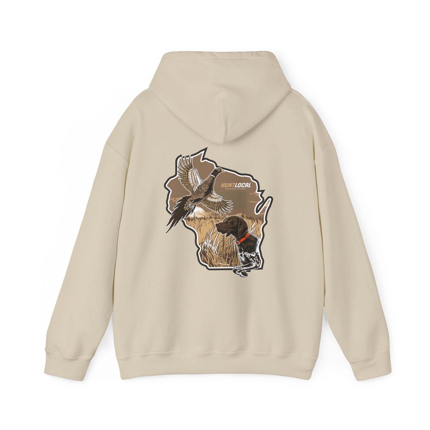 Wisconsin - Upland Bird Dog Hoodie (back)
