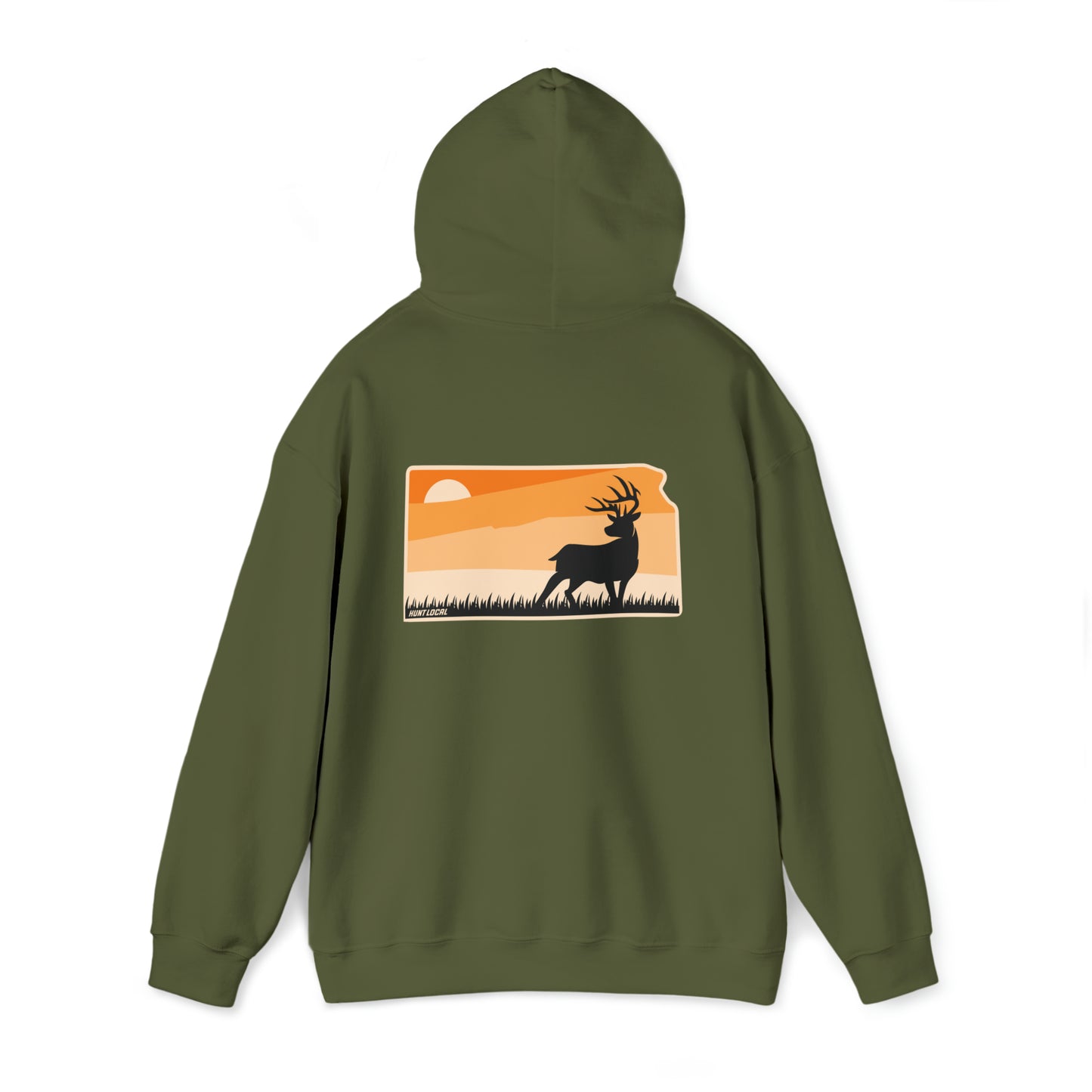 Kansas - Sunset Buck Hoodie (back)