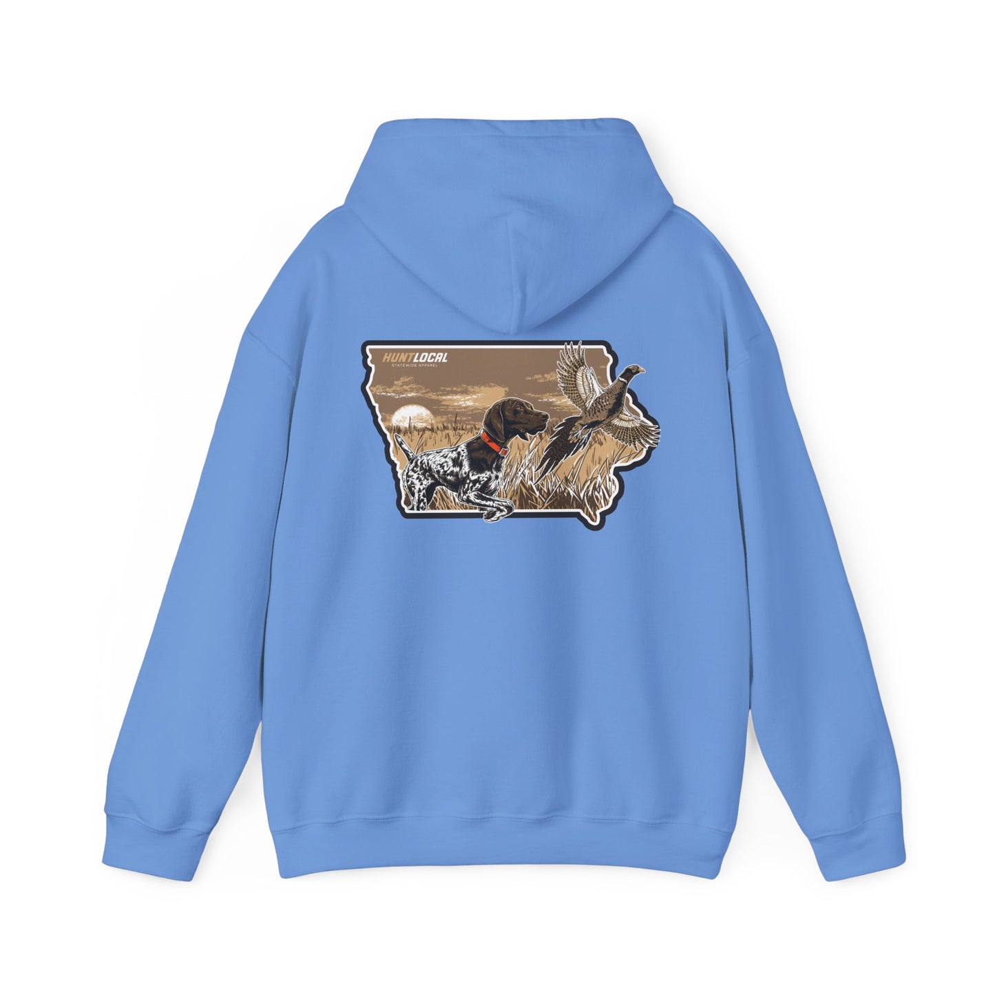 Iowa - Upland Bird Dog Hoodie (back)