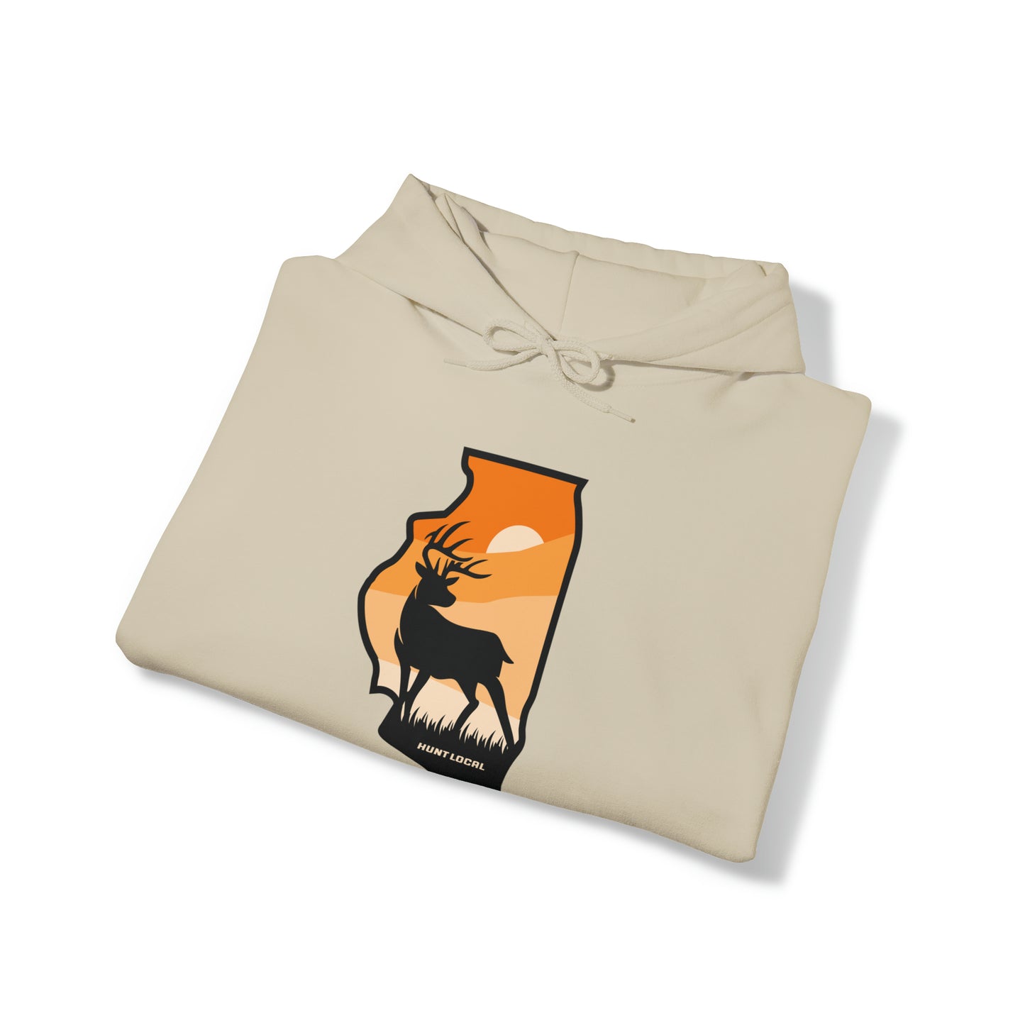 Illinois - Sunset Buck Hoodie
