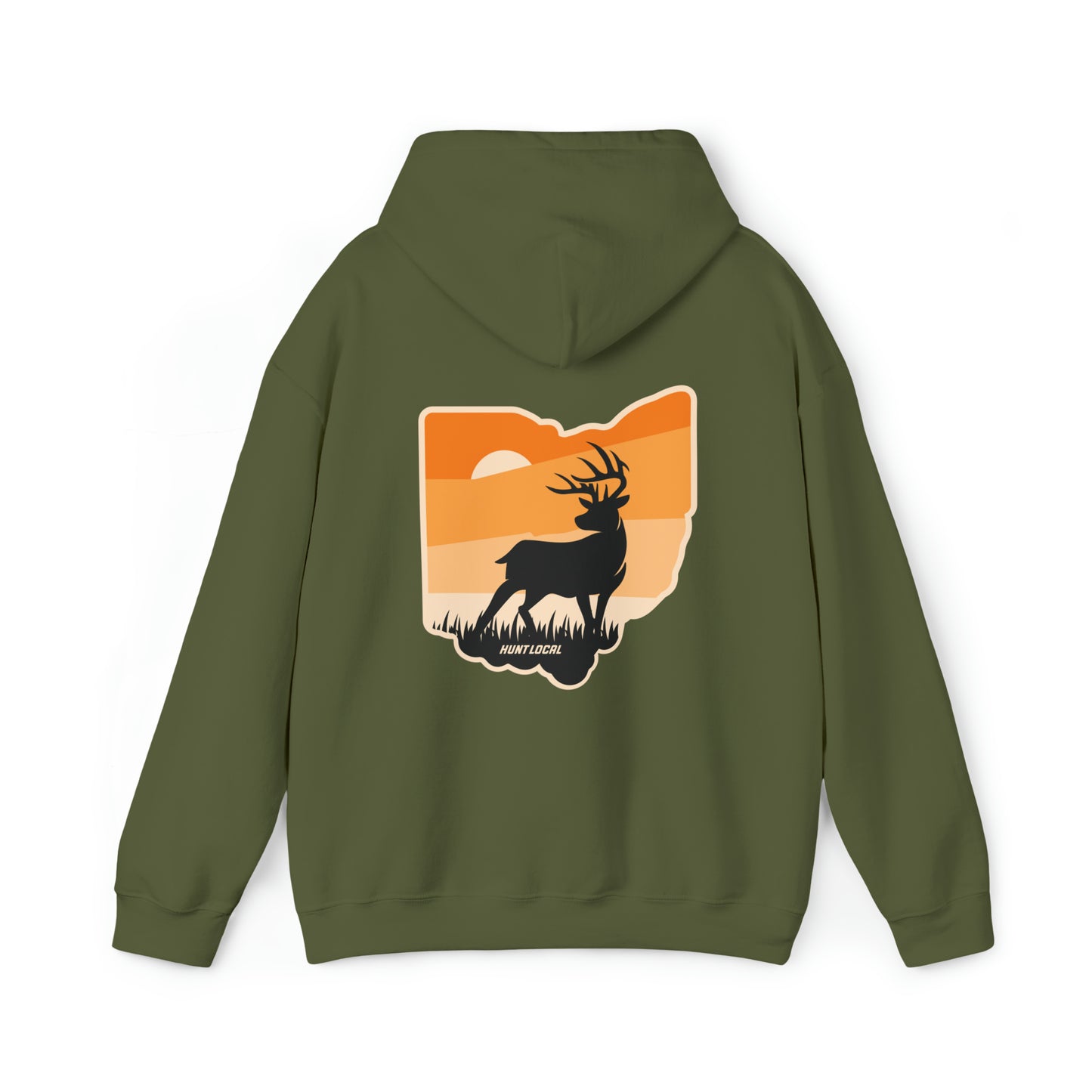 Ohio - Sunset Buck Hoodie (back)