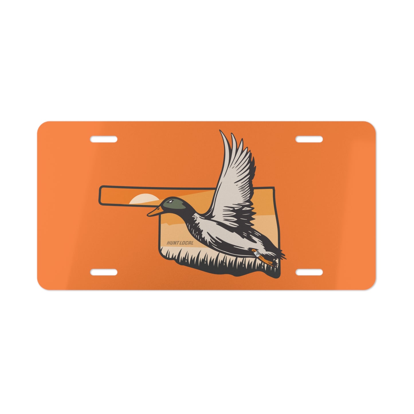 Oklahoma - Waterfowl License Plate (orange)