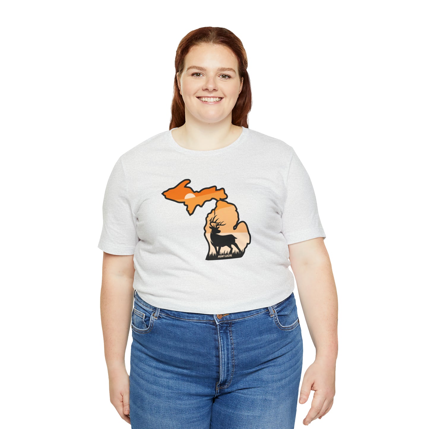 Michigan - Sunset Buck Front Tee