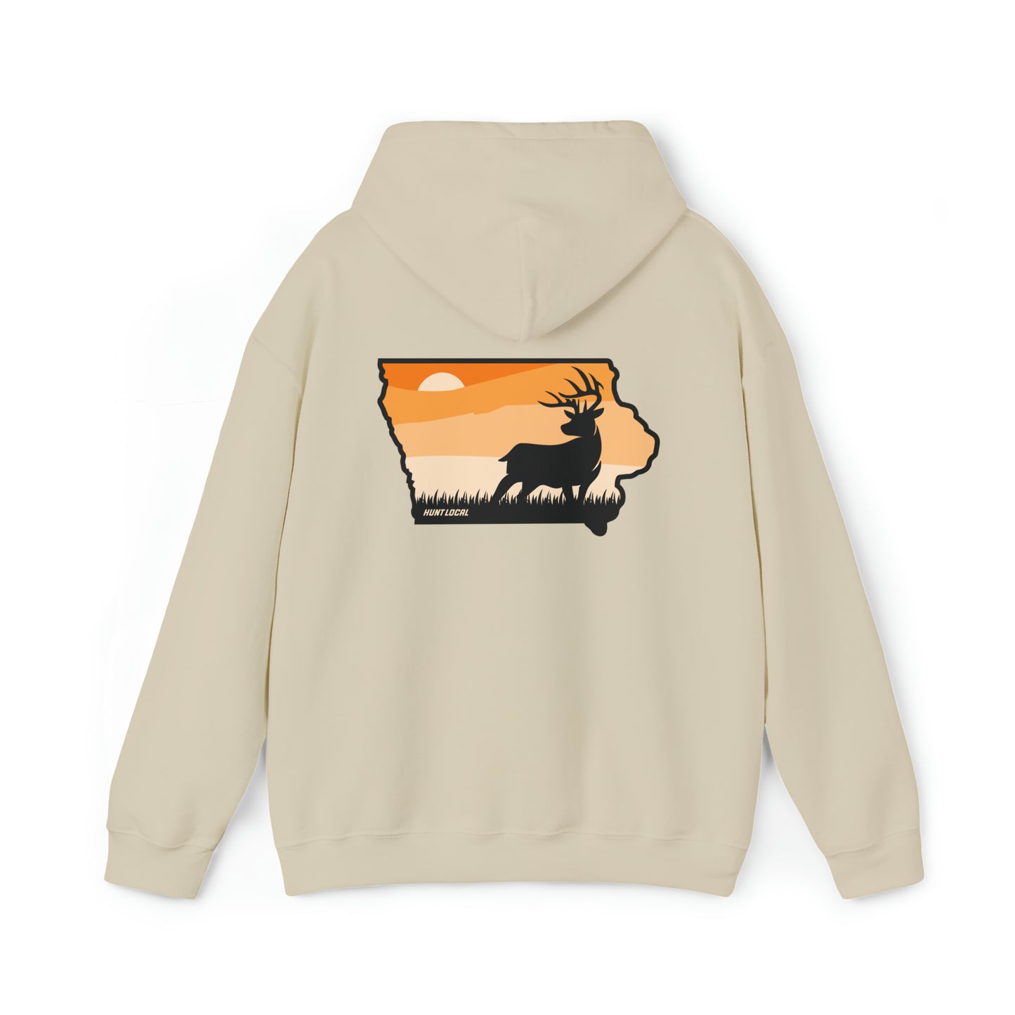 Iowa - Sunset Buck Hoodie (back)