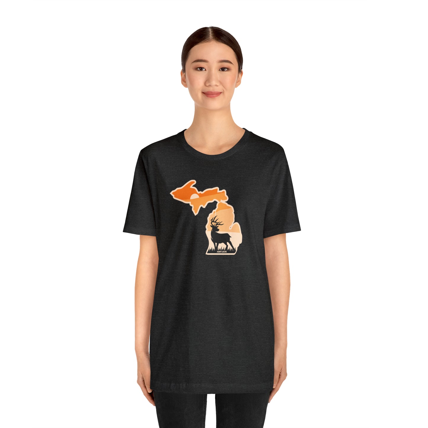 Michigan - Sunset Buck Front Tee