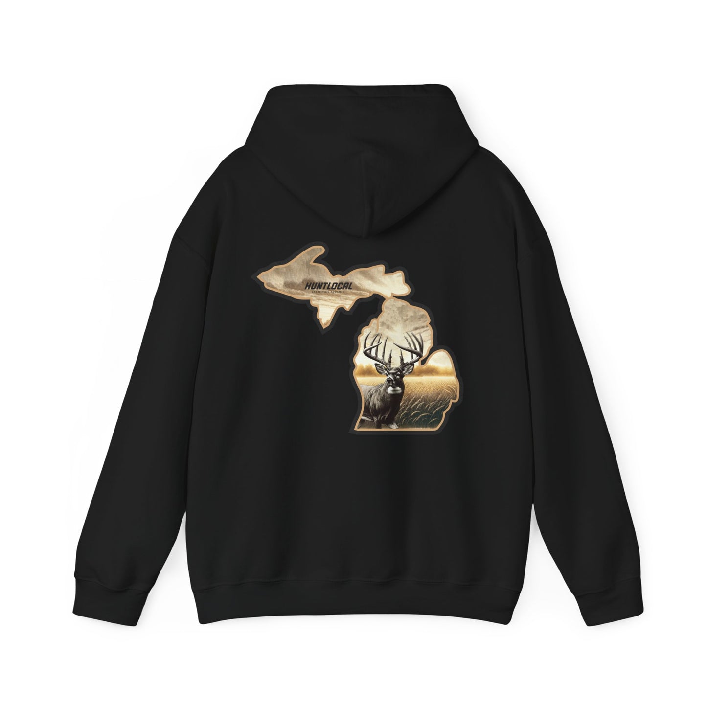 Michigan - Whitetail Buck Hoodie (back)