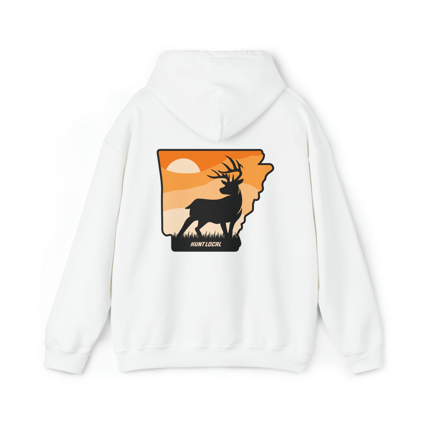 Arkansas - Sunset Buck Hoodie (back)