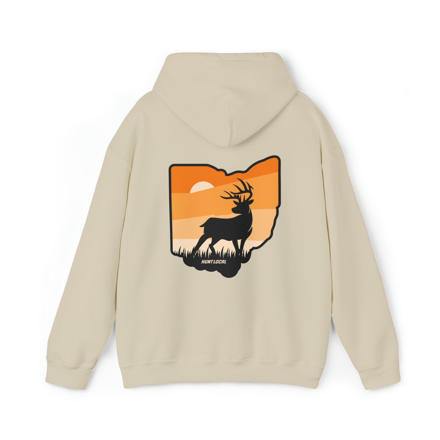Ohio - Sunset Buck Hoodie (back)
