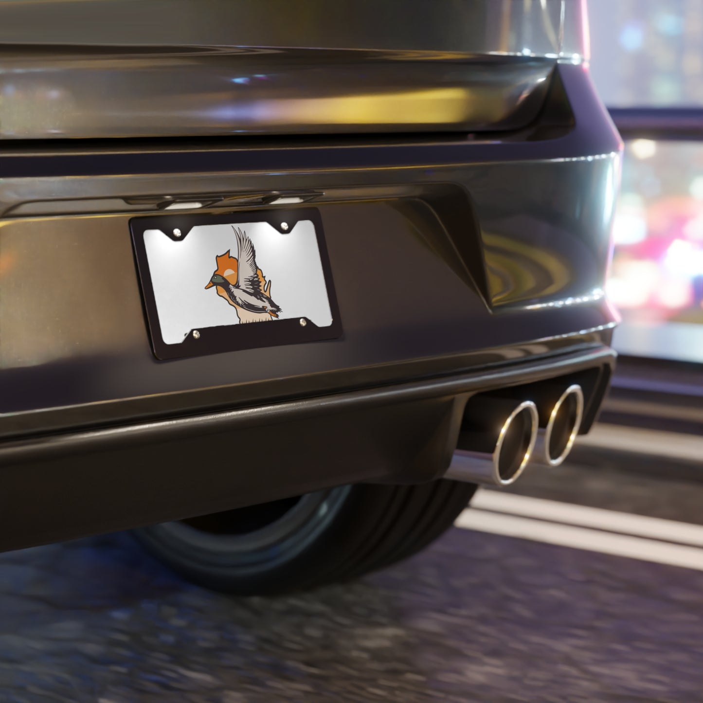 Wisconsin - Waterfowl License Plate (white)