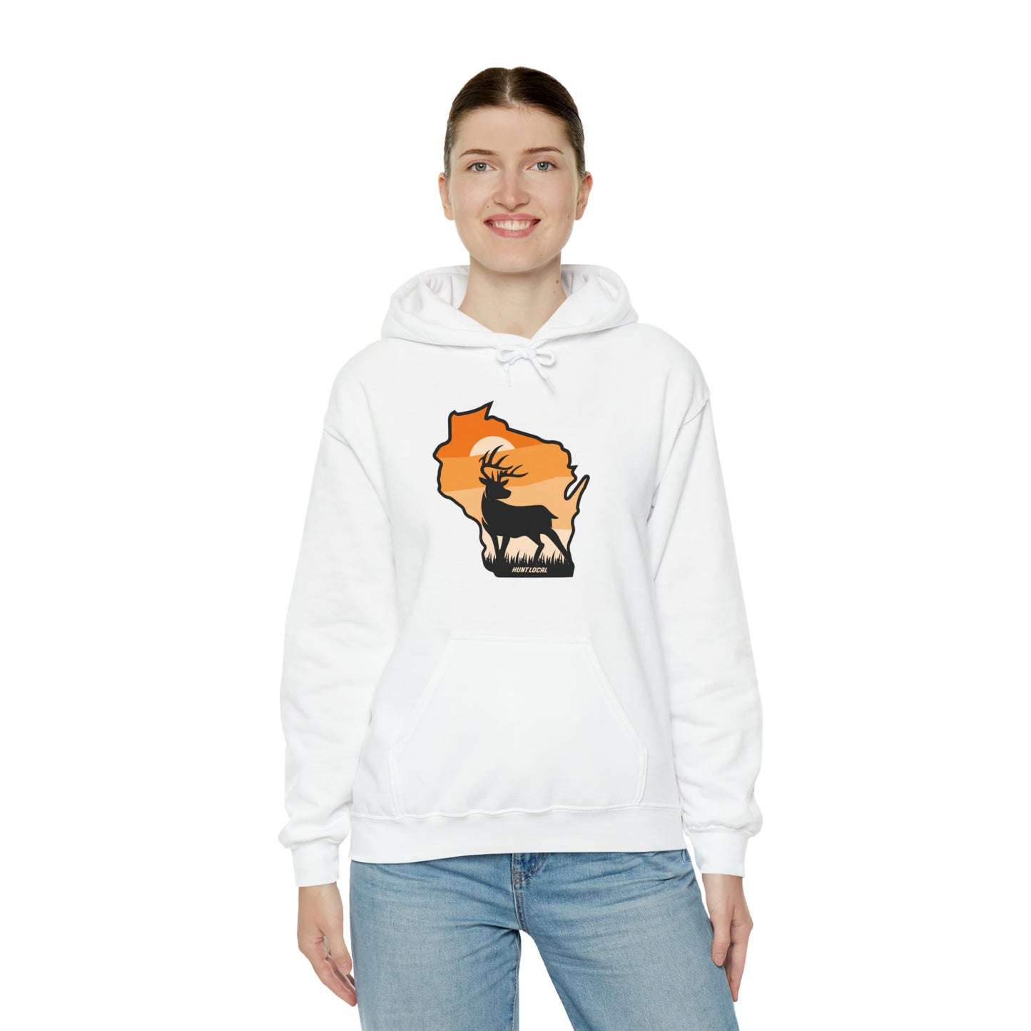 Wisconsin - Sunset Buck Hoodie