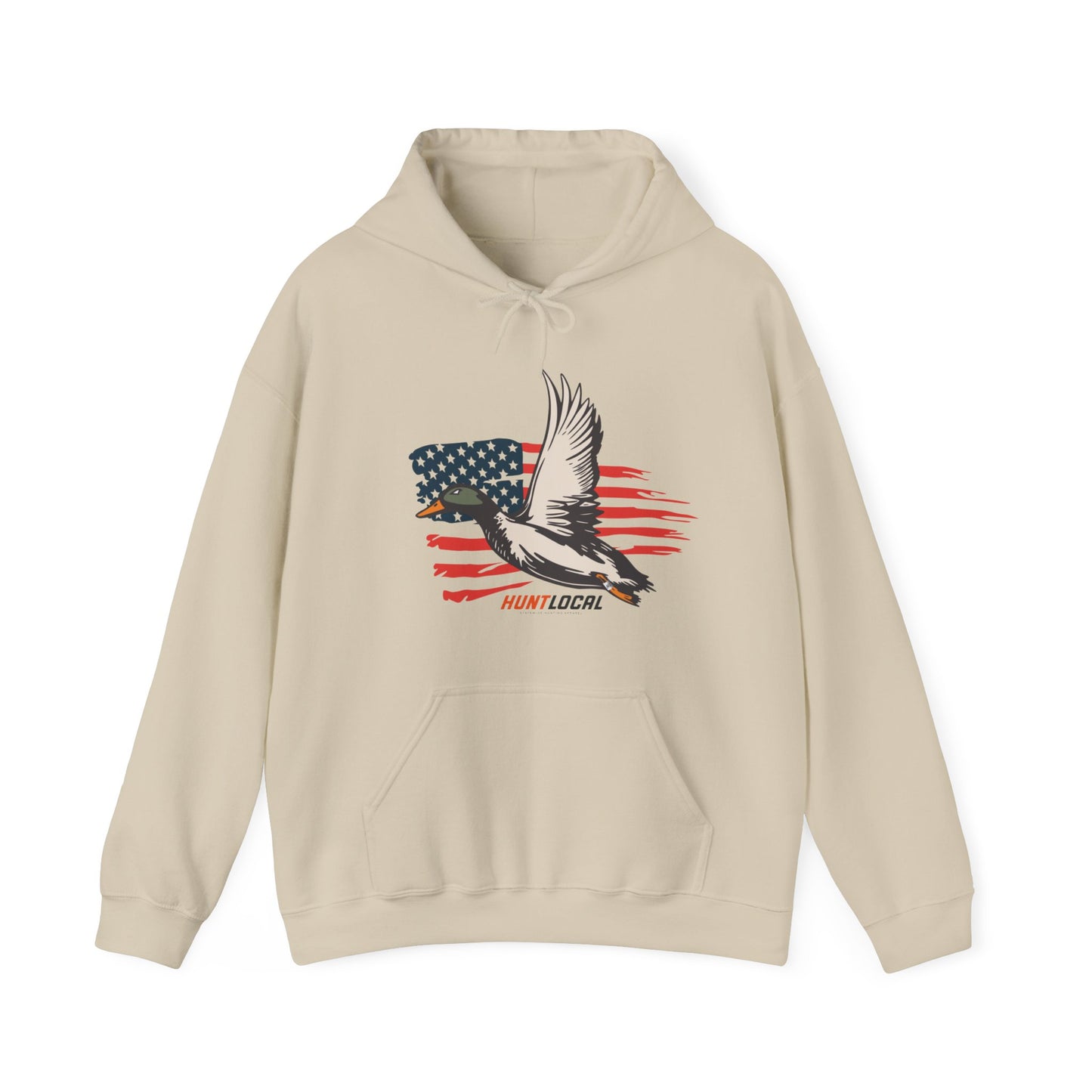 USA - Patriot Waterfowl Distressed Hoodie (front)