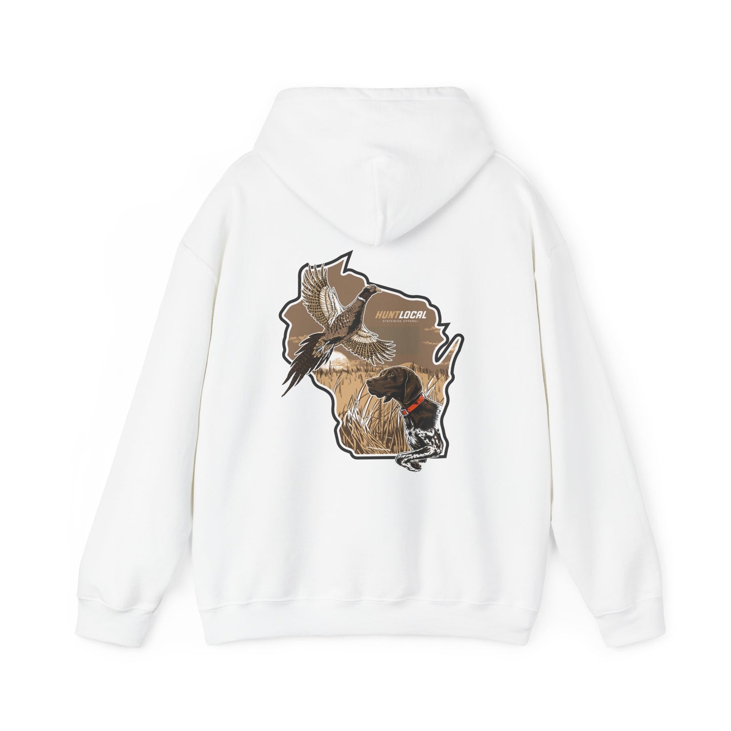 Wisconsin - Upland Bird Dog Hoodie (back)