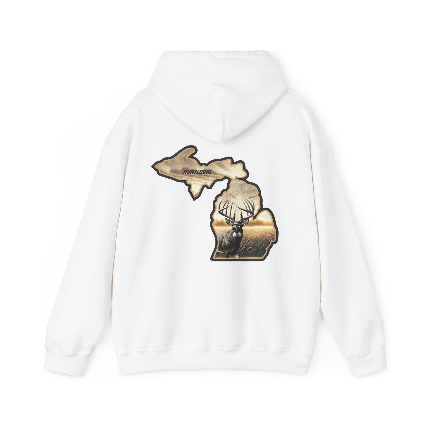 Michigan - Whitetail Buck Hoodie (back)