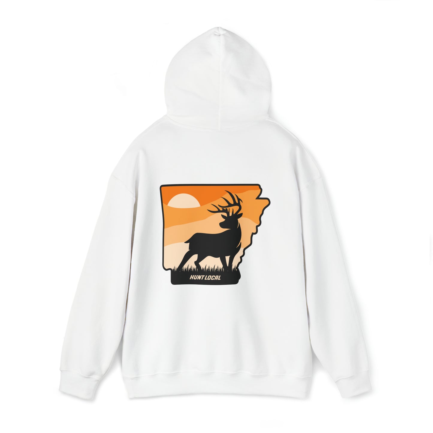 Arkansas - Sunset Buck Hoodie (back)