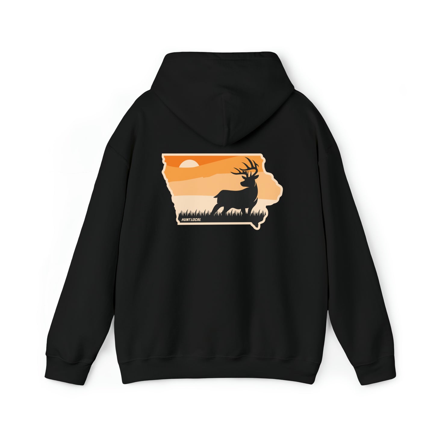 Iowa - Sunset Buck Hoodie (back)
