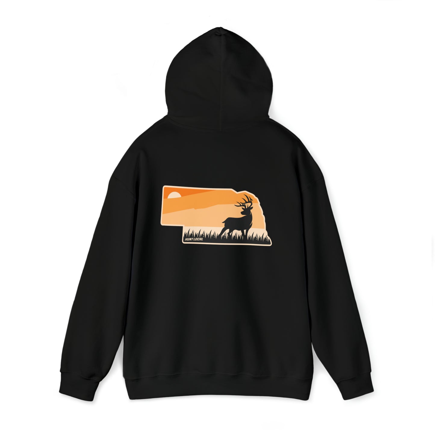 Nebraska - Sunset Buck Hoodie (back)