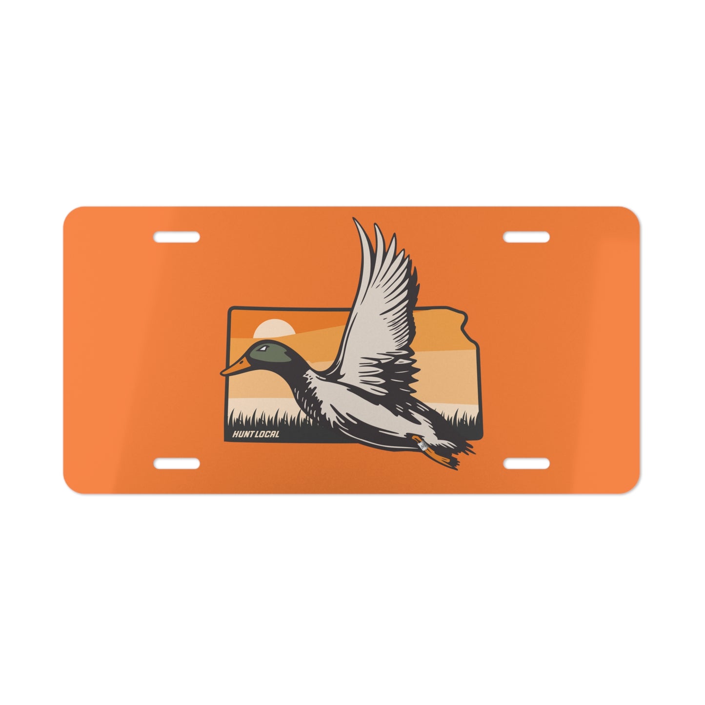 Kansas - Waterfowl License Plate (orange)