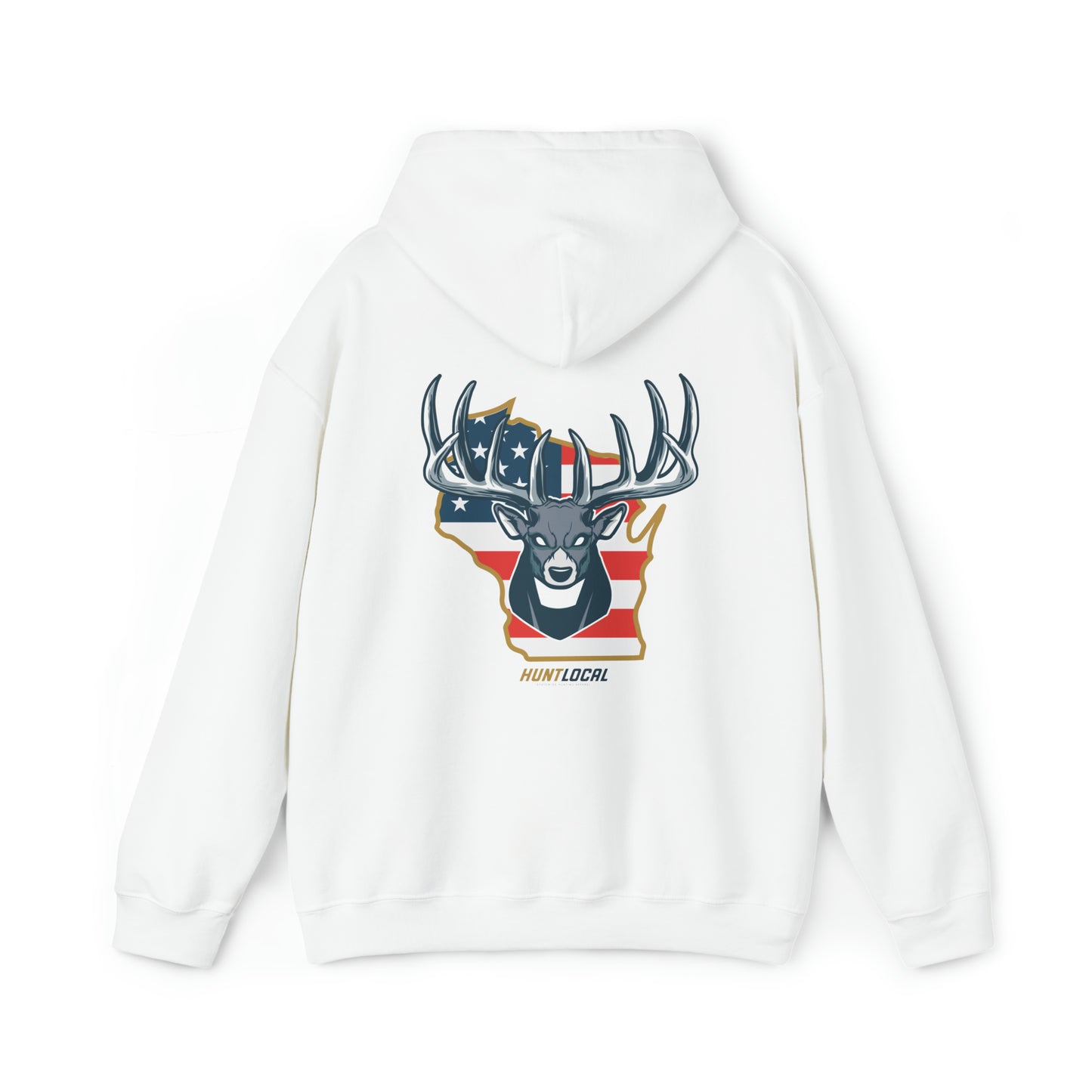 Wisconsin - USA Buck Hoodie (back)