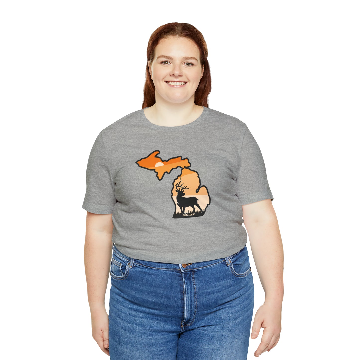 Michigan - Sunset Buck Front Tee