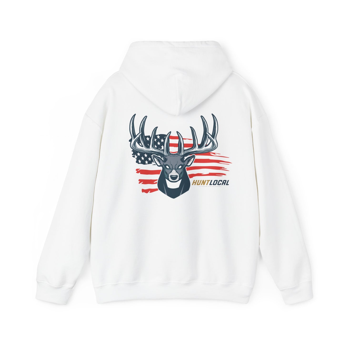 USA - Patriot Buck Distressed Hoodie (back)
