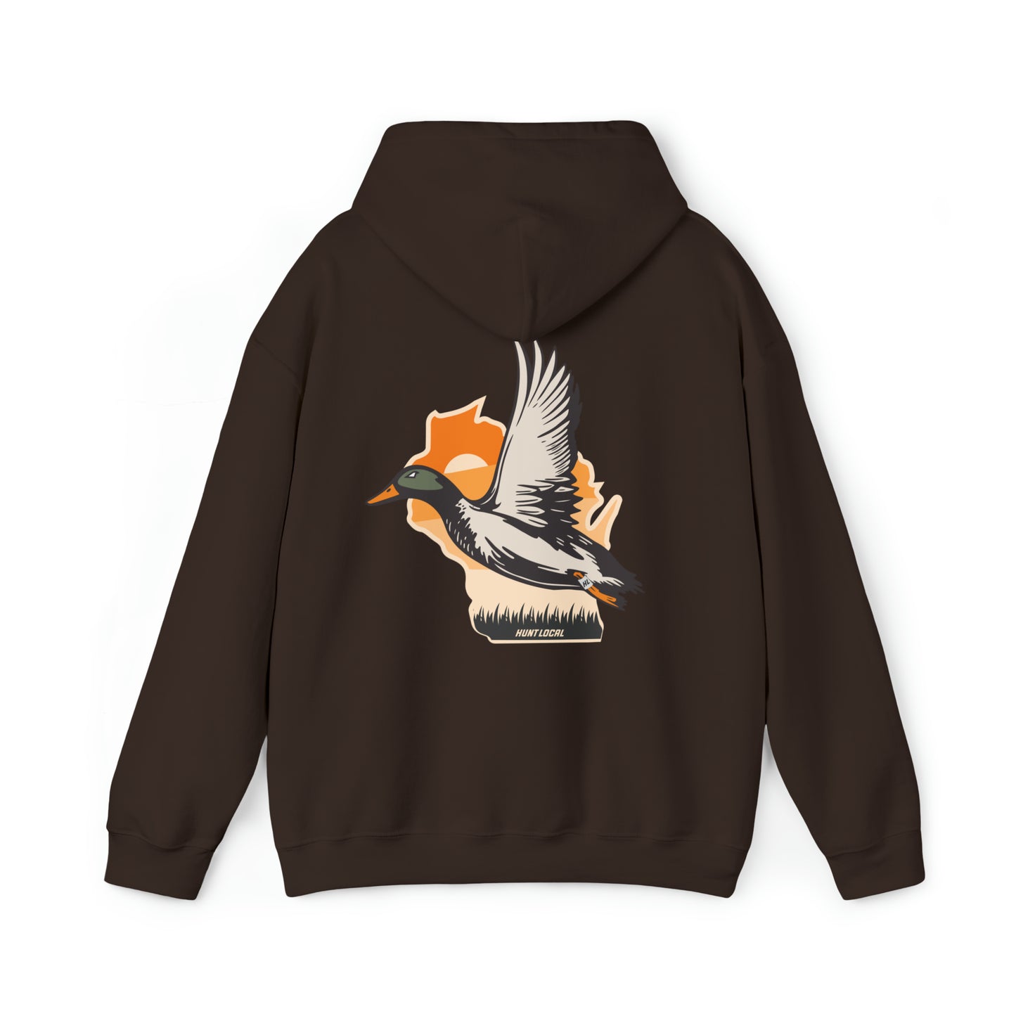 Wisconsin - Sunset Waterfowl Hoodie (back)