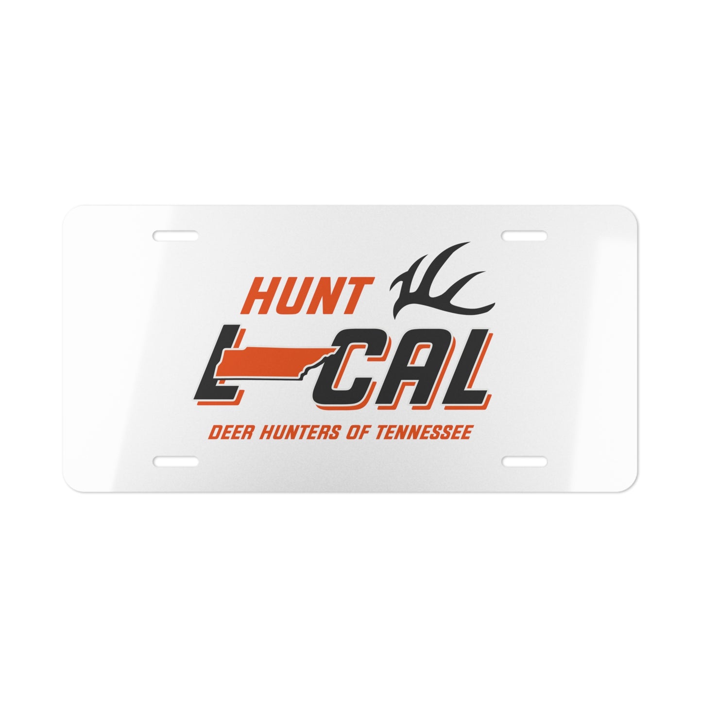 Tennessee - Hunt Local License Plate (white)