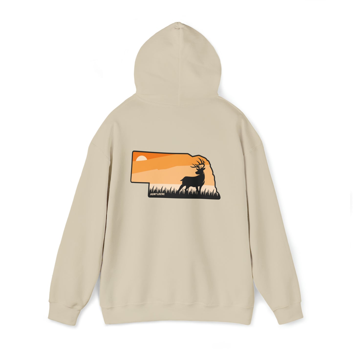 Nebraska - Sunset Buck Hoodie (back)