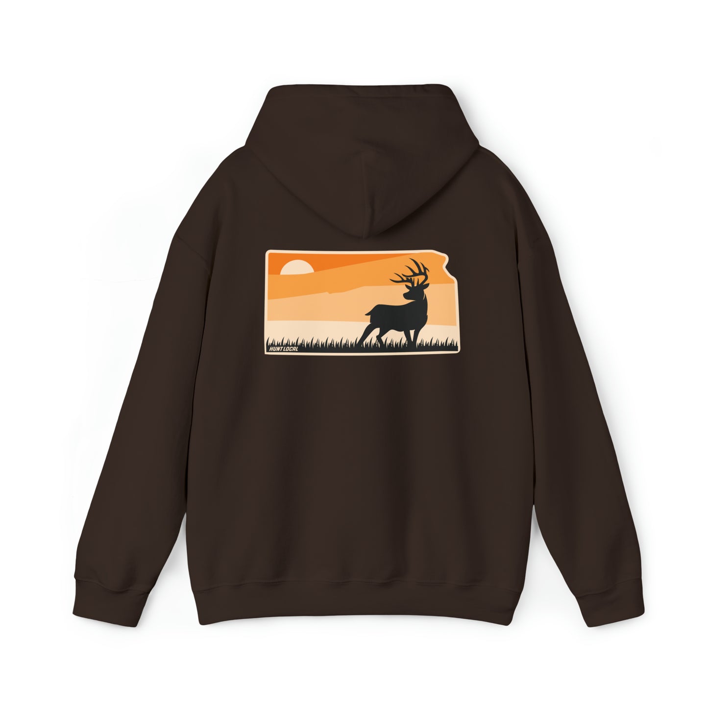 Kansas - Sunset Buck Hoodie (back)