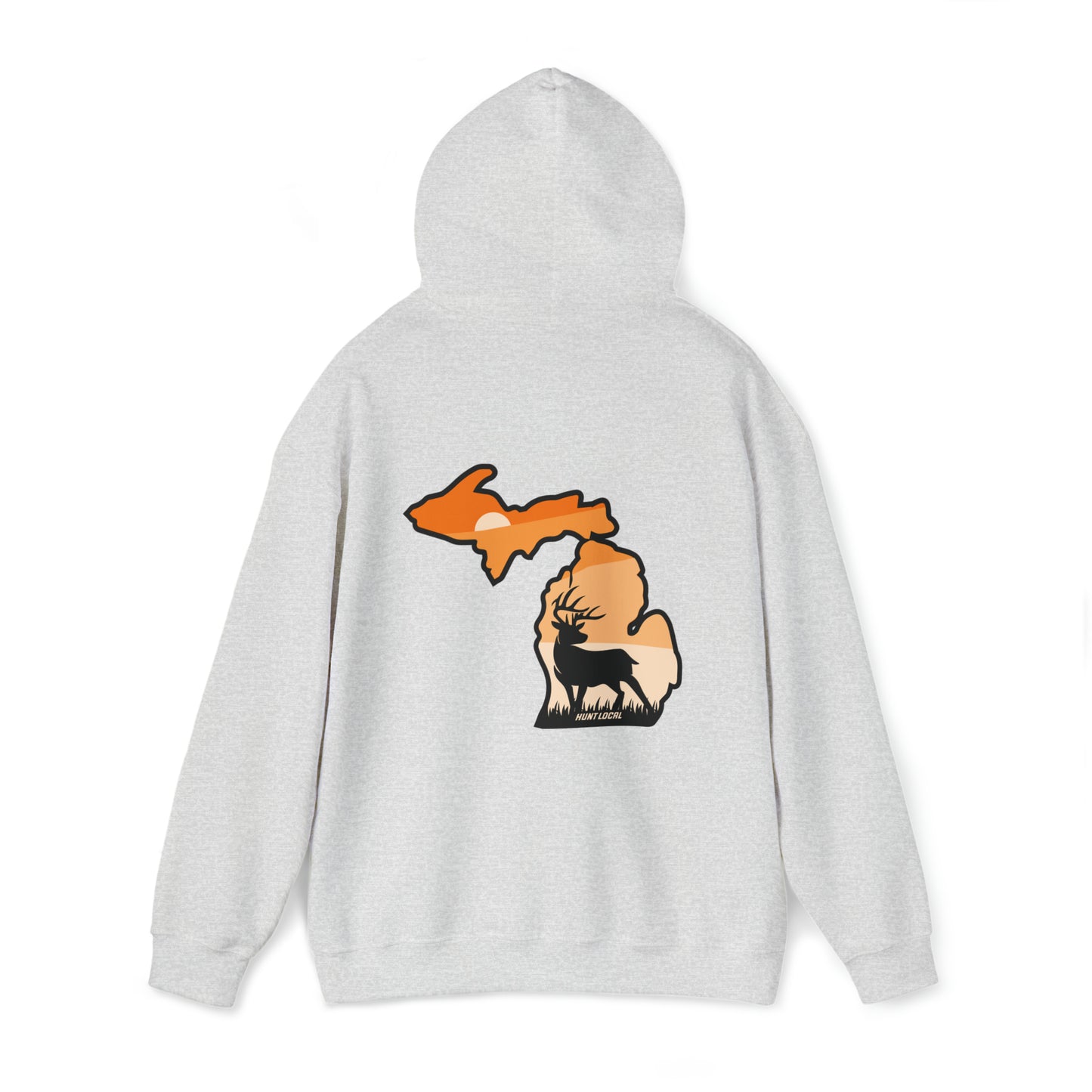 Michigan - Sunset Buck Hoodie (back)