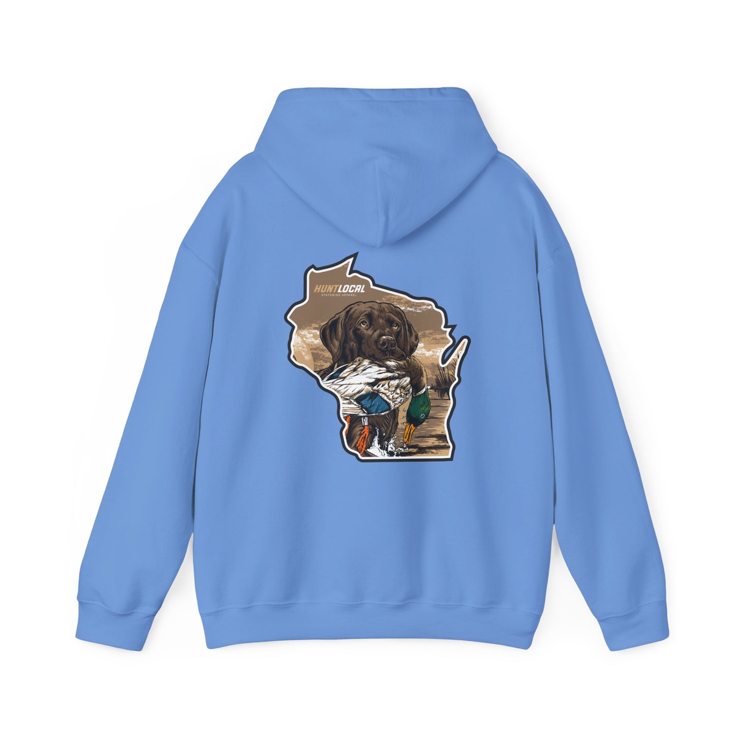 Wisconsin - Waterfowl Lab Hoodie (back)