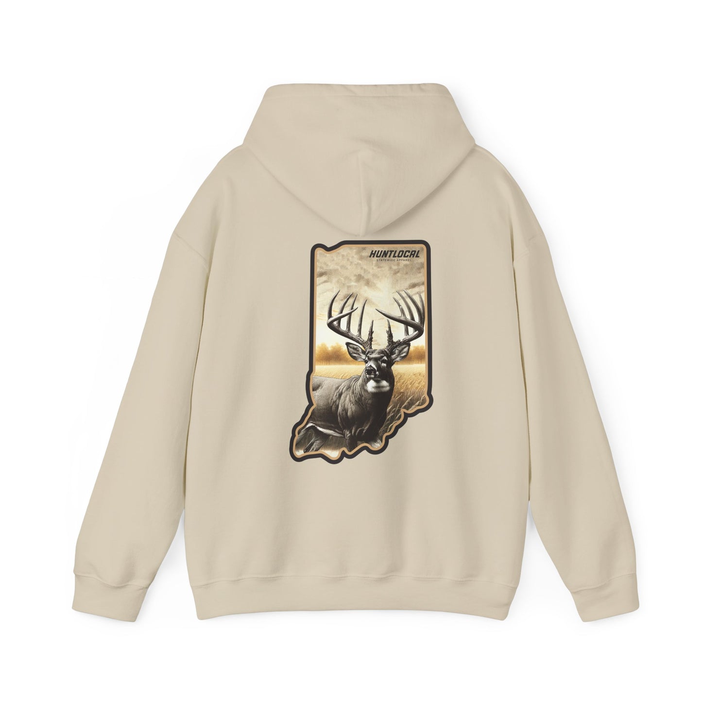 Indiana - Whitetail Buck Hoodie (back)