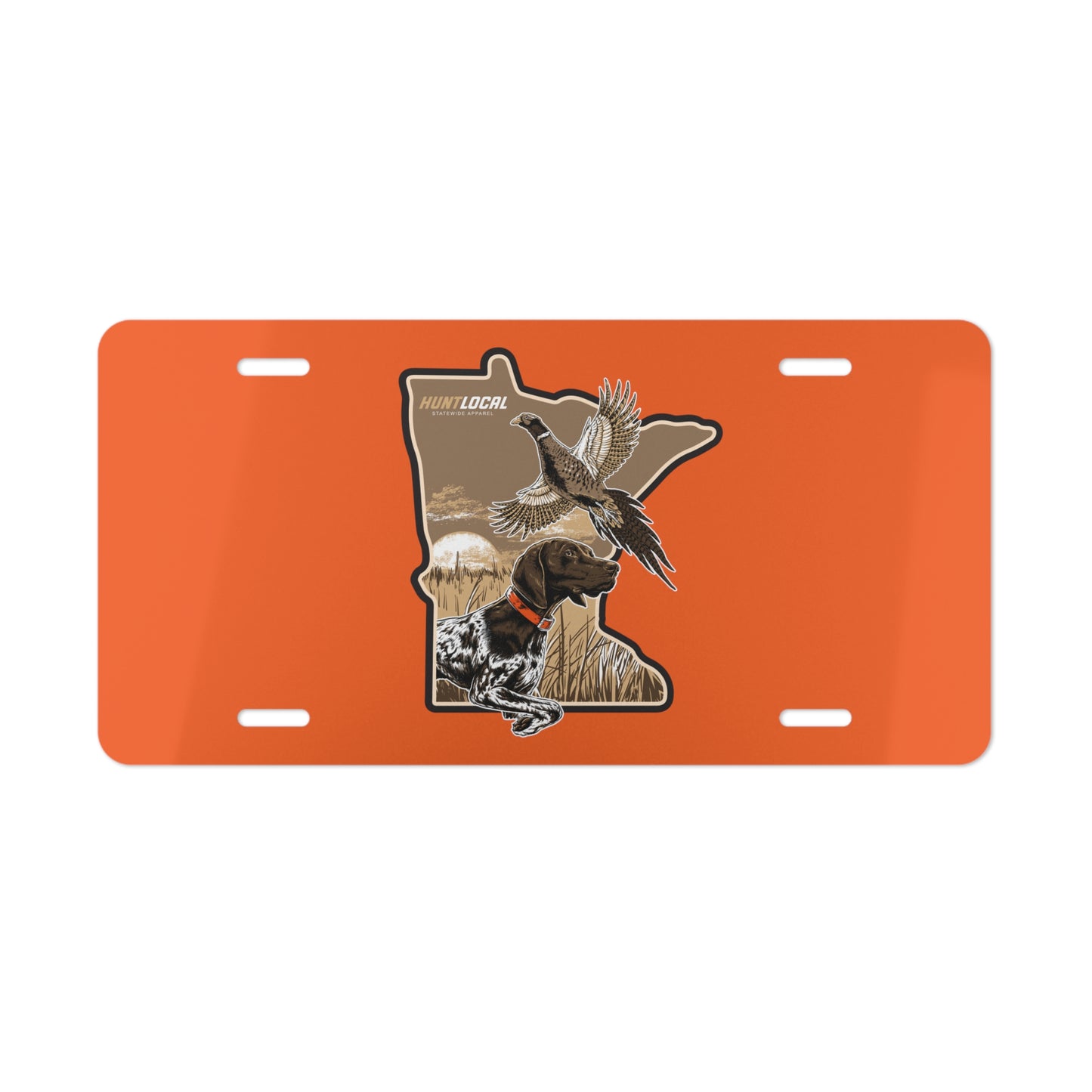 Minnesota - Upland License Plate (orange)