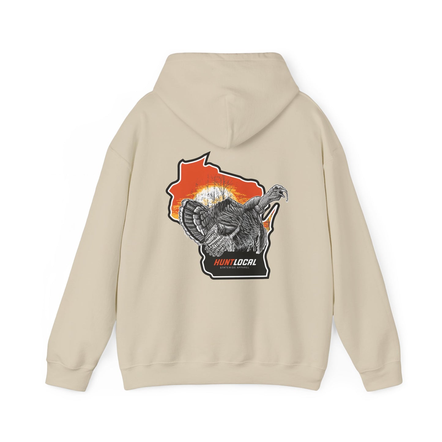 Wisconsin - Sunrise Turkey Hoodie (back)