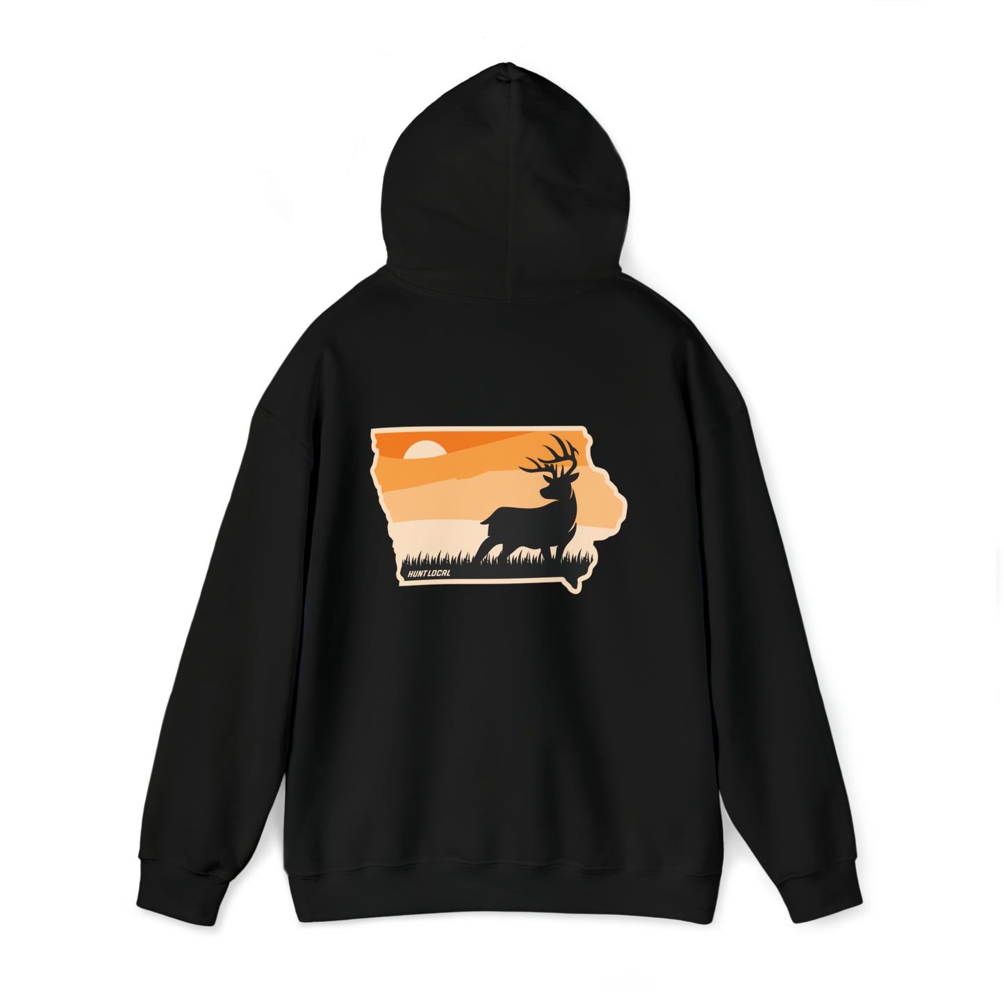 Iowa - Sunset Buck Hoodie (back)