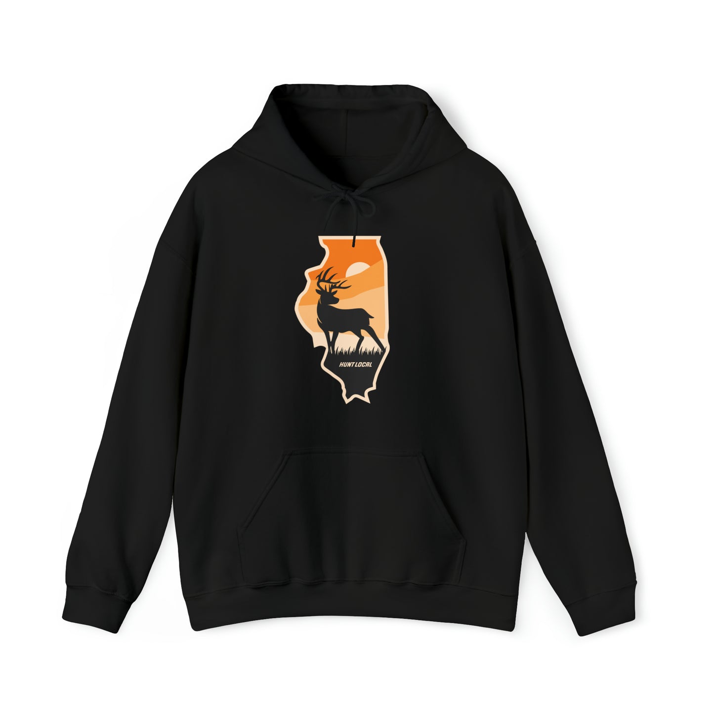 Illinois - Sunset Buck Hoodie