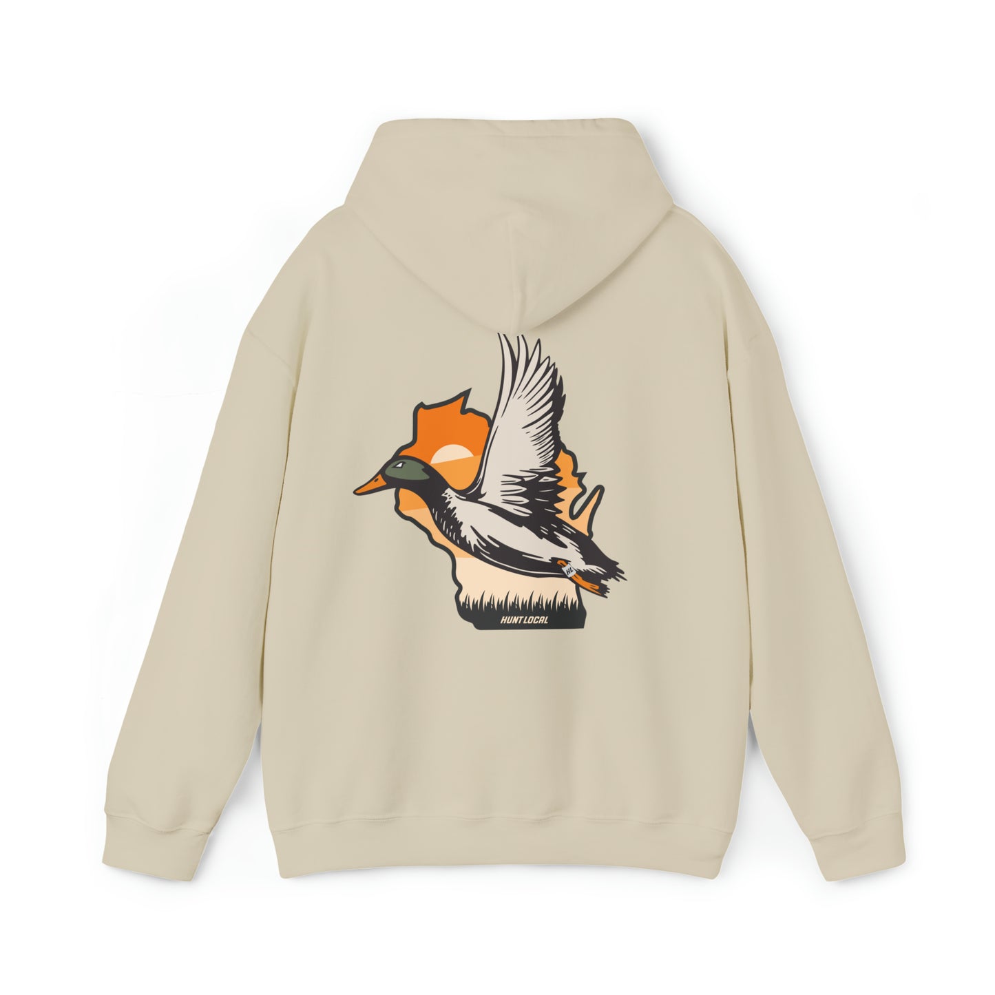Wisconsin - Sunset Waterfowl Hoodie (back)
