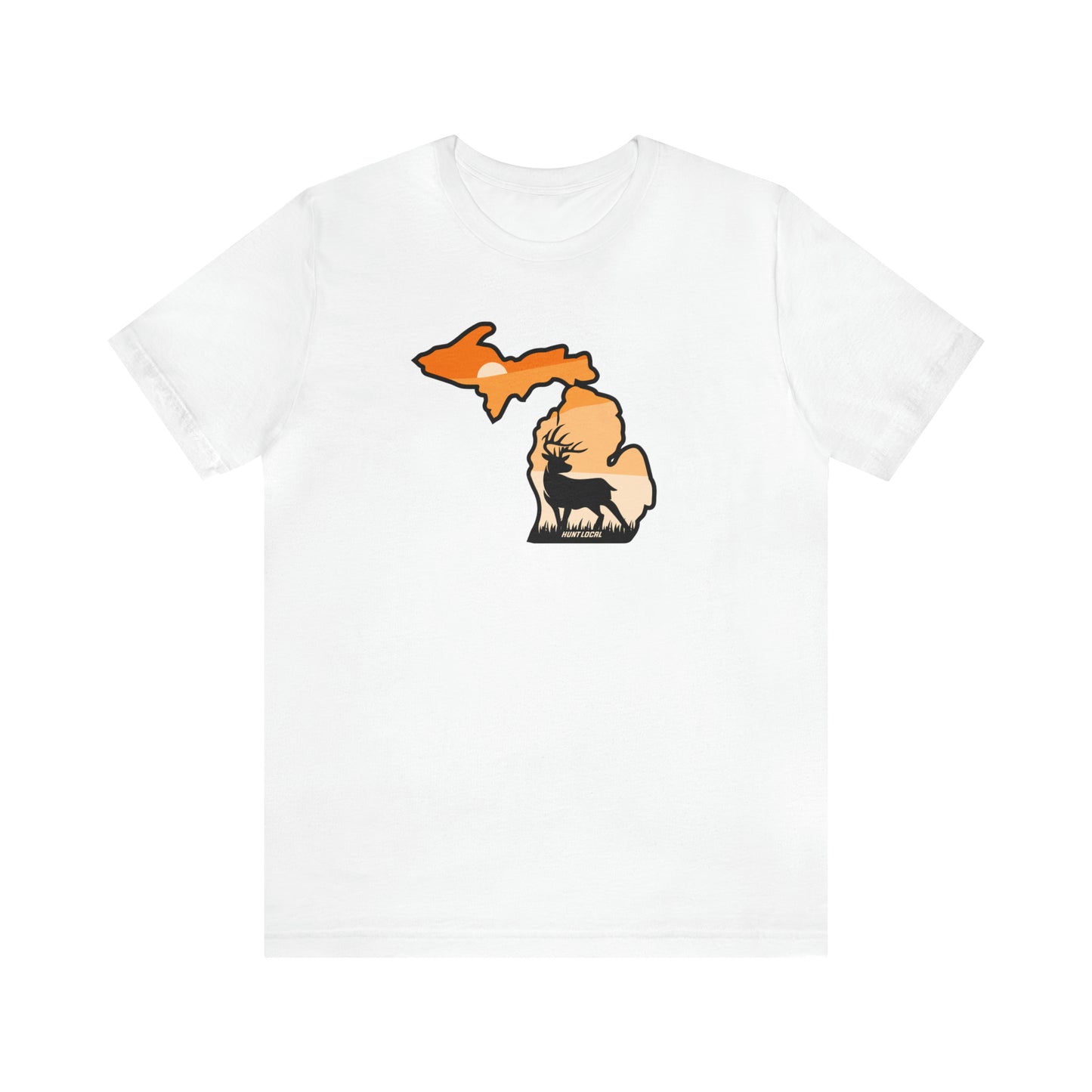 Michigan - Sunset Buck Front Tee