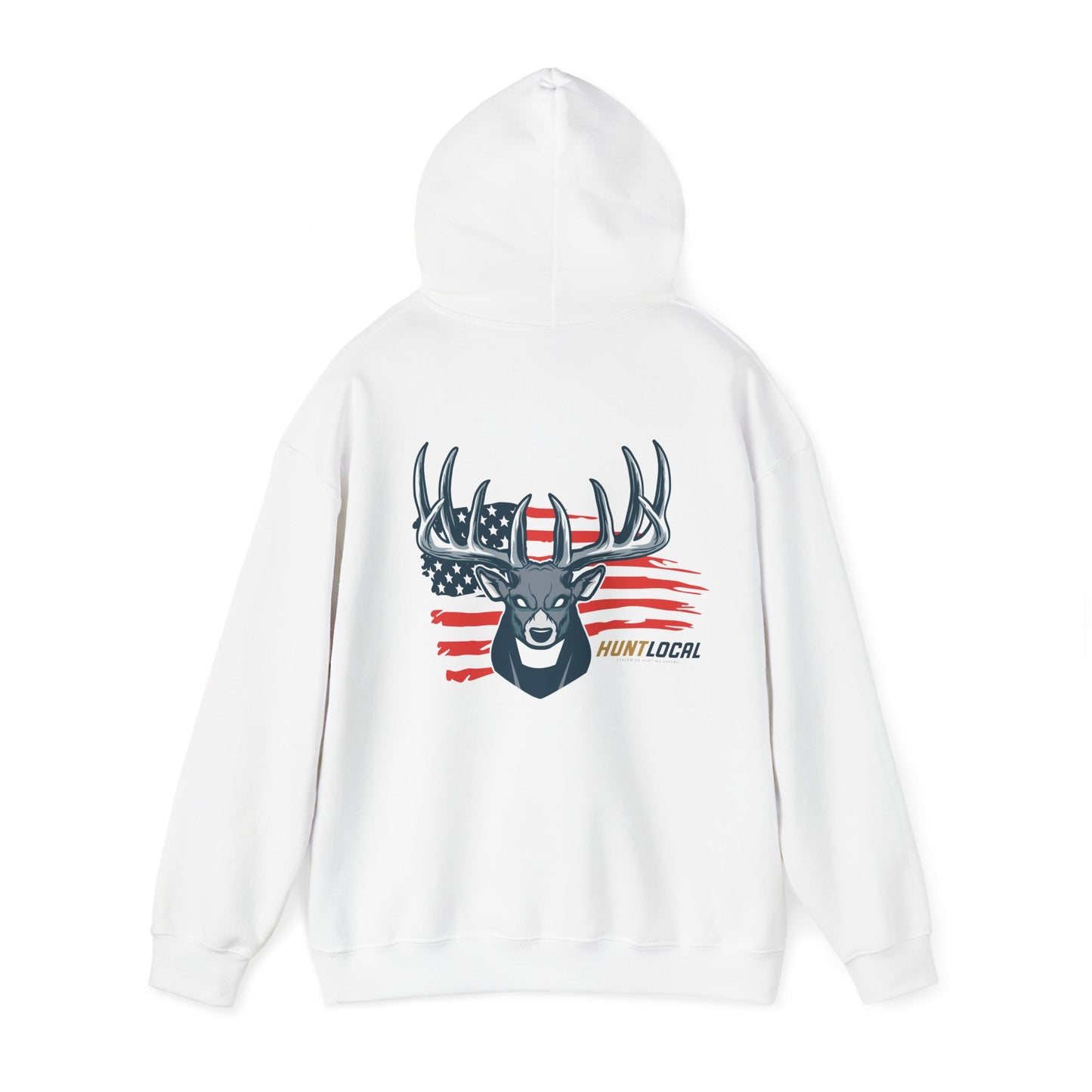USA - Patriot Buck Distressed Hoodie (back)