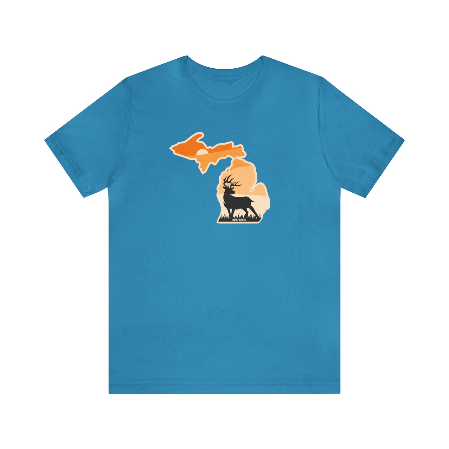 Michigan - Sunset Buck Front Tee