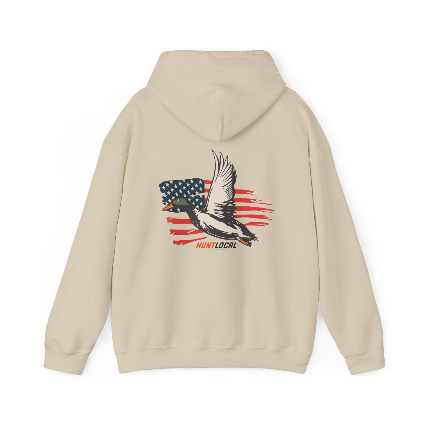 USA - Patriot Waterfowl Distressed Hoodie (back)