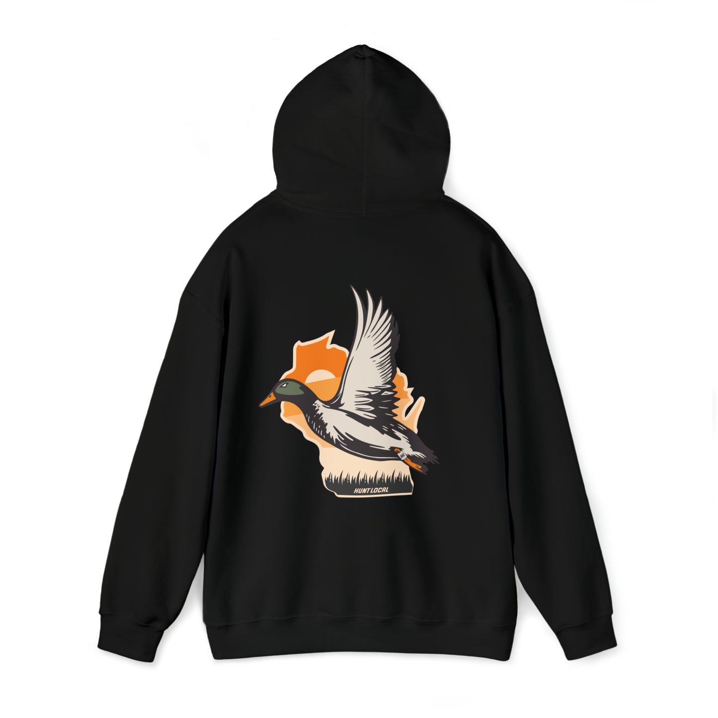 Wisconsin - Sunset Waterfowl Hoodie (back)