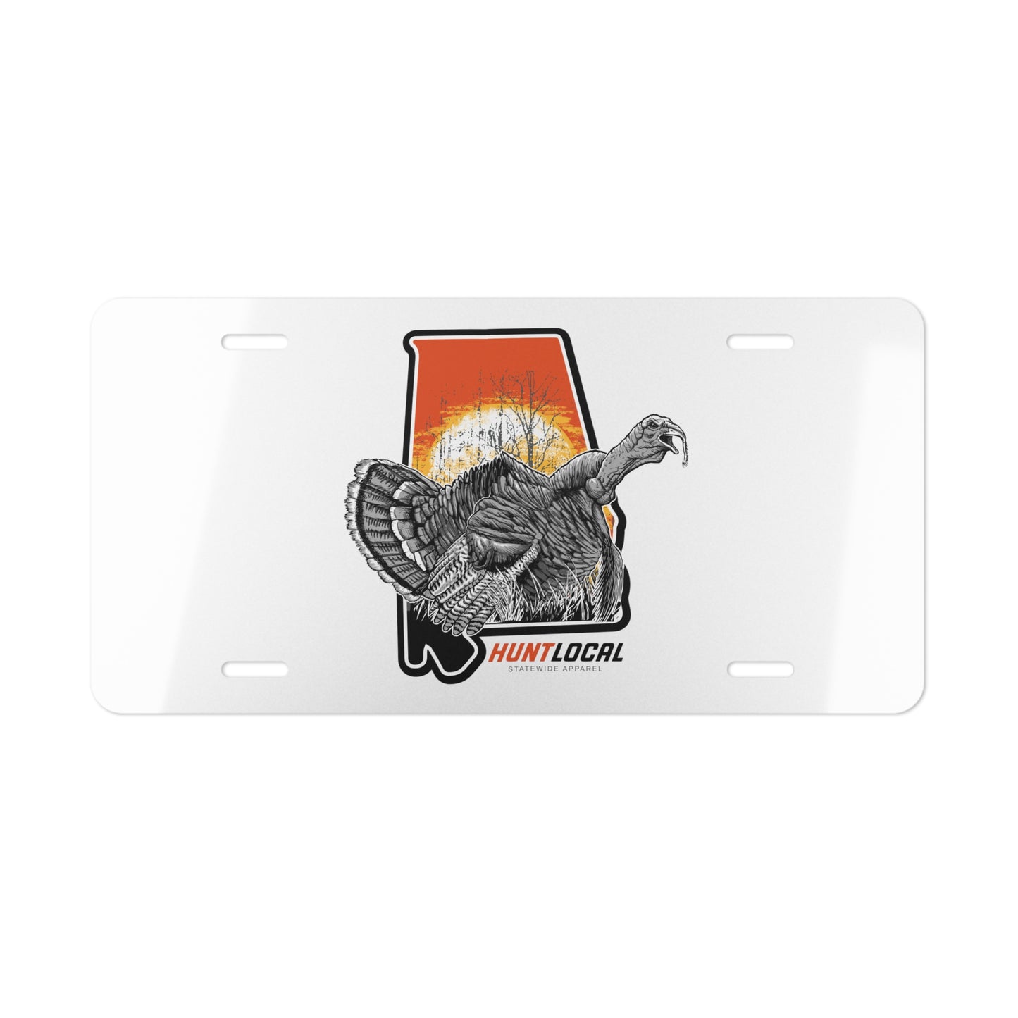 Alabama - Turkey License Plate (white)