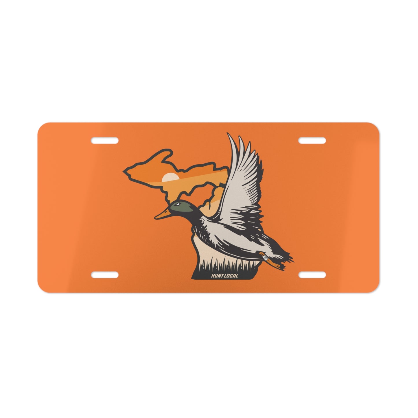 Michigan - Waterfowl License Plate (orange)