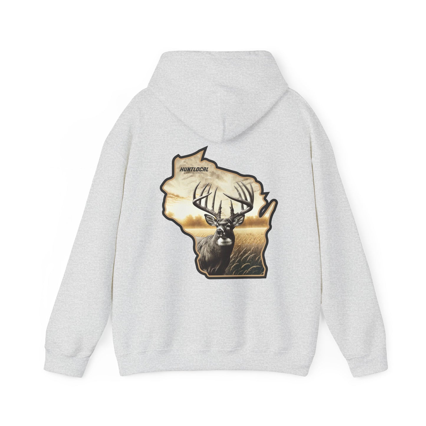 Wisconsin - Whitetail Buck Hoodie (back)