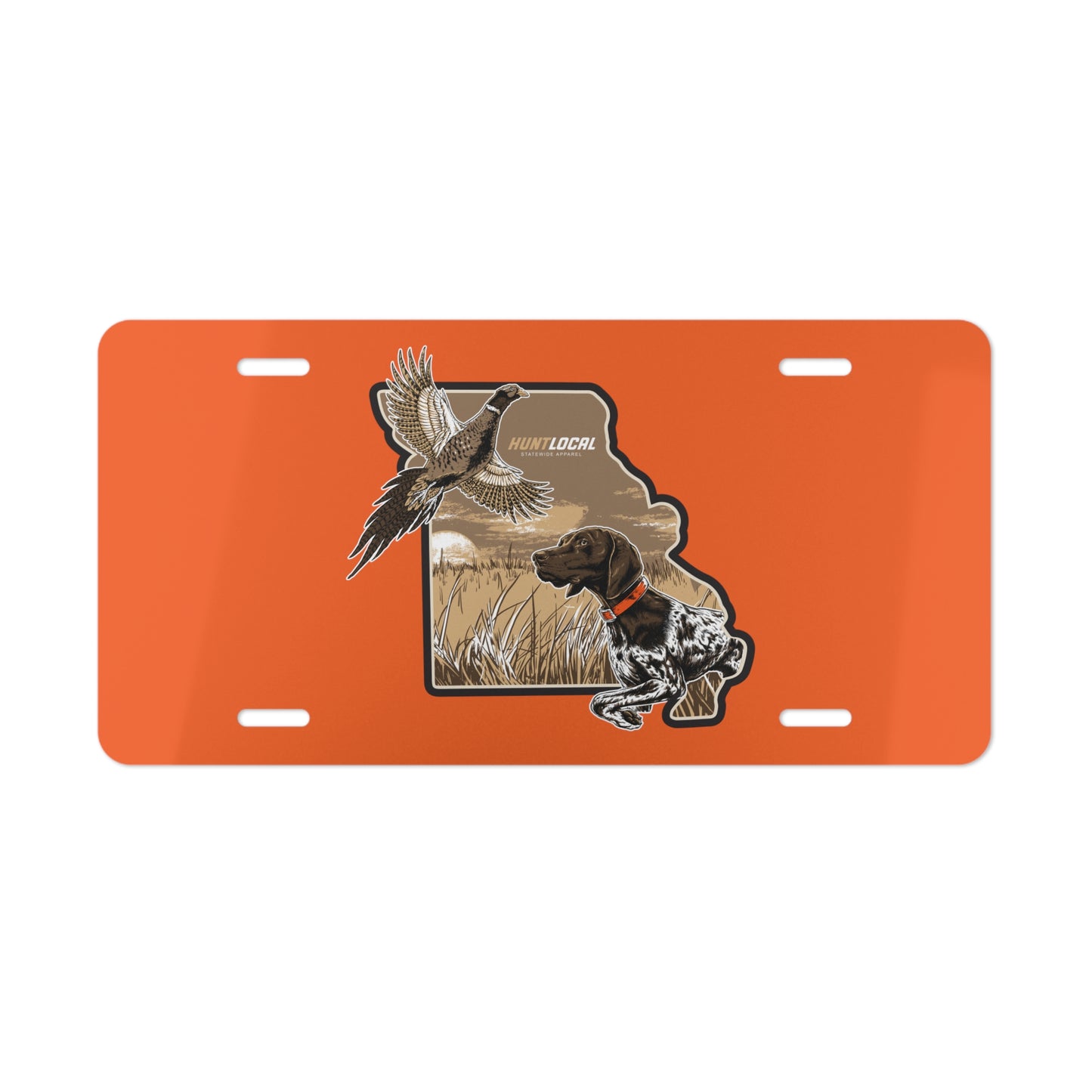 Missouri - Upland License Plate (orange)