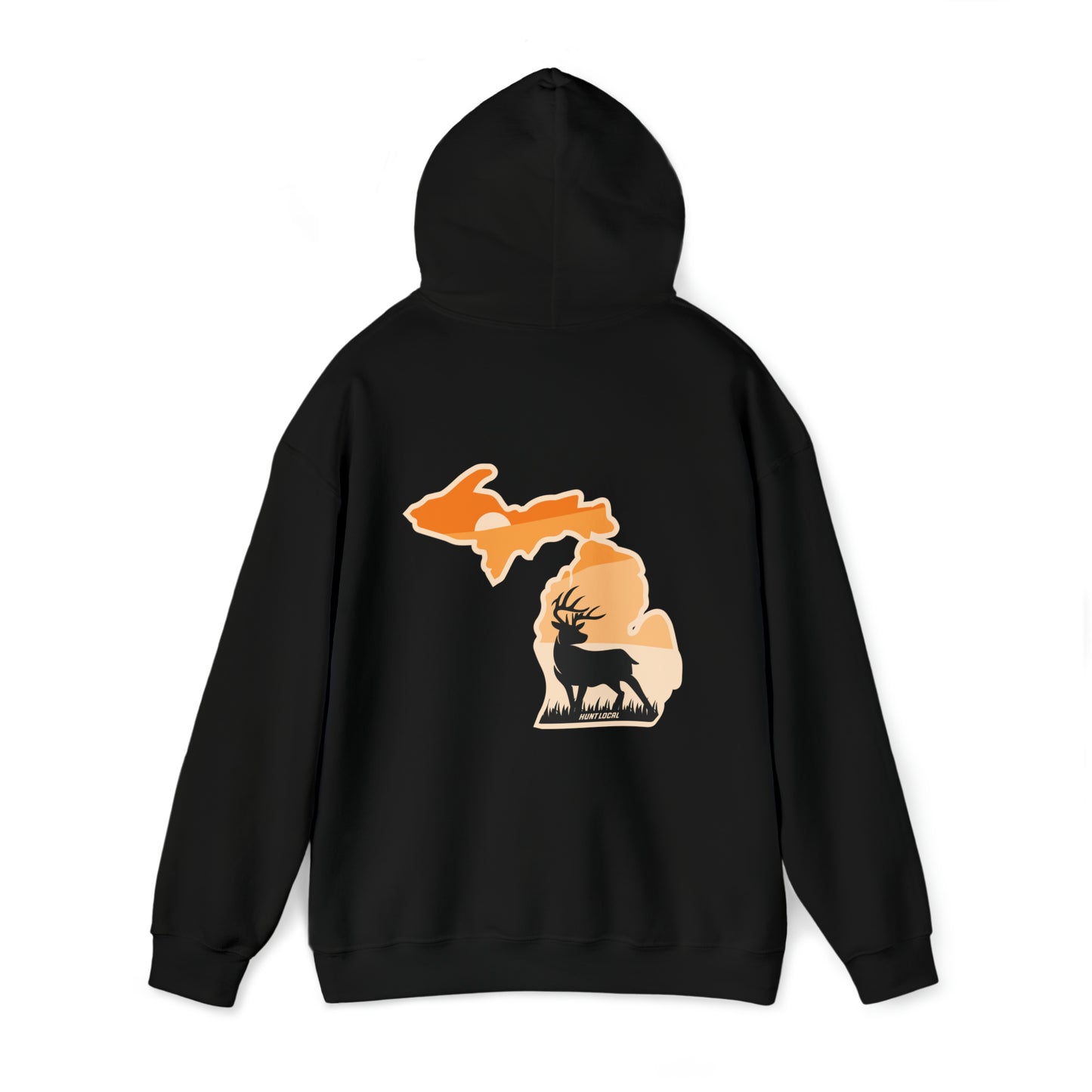 Michigan - Sunset Buck Hoodie (back)