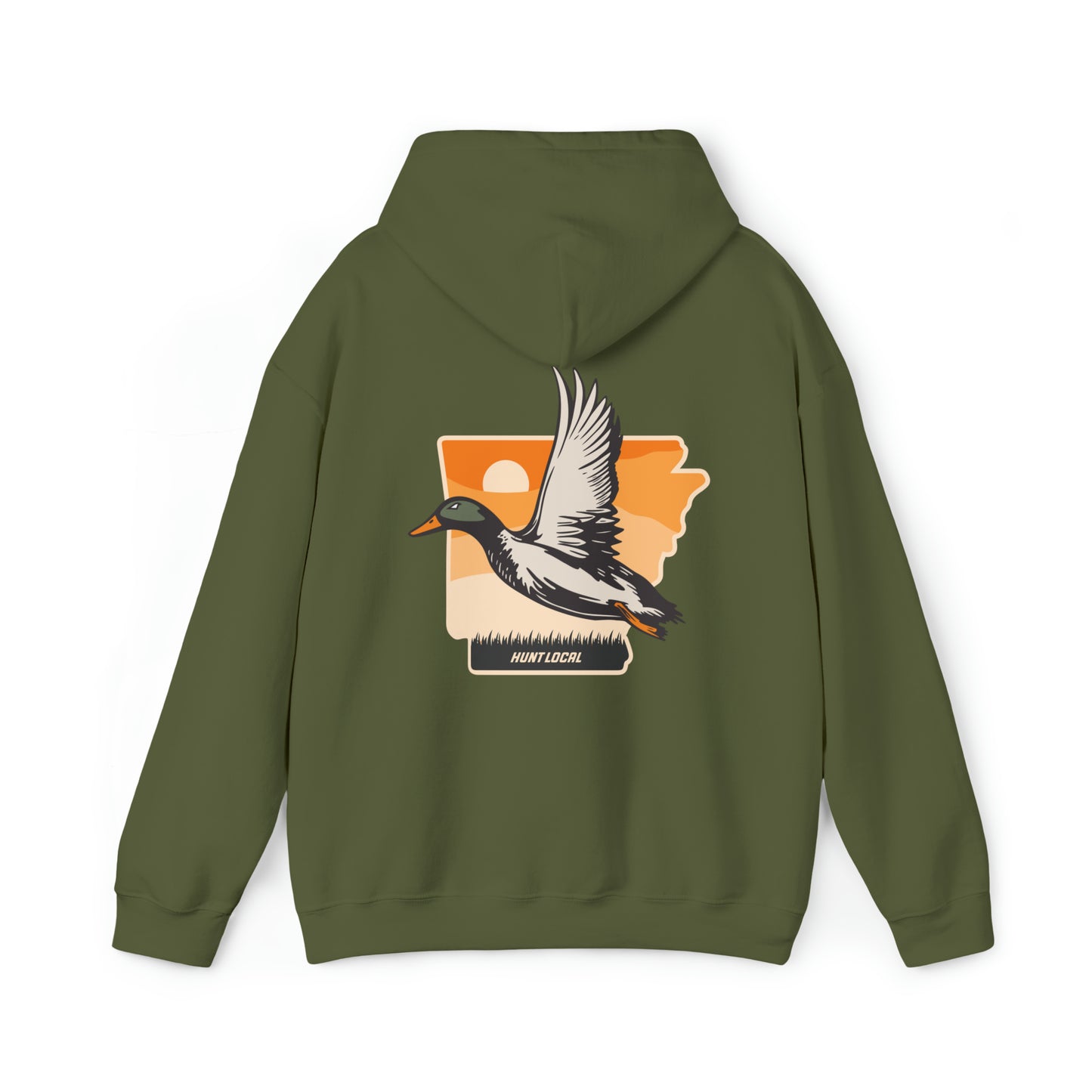 Arkansas - Sunset Waterfowl Hoodie (back)