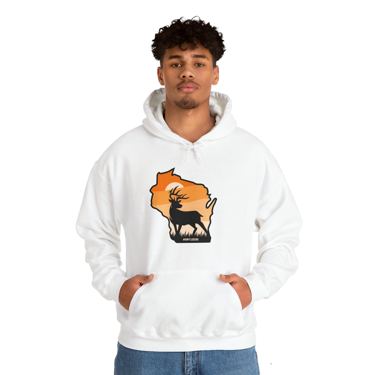 Wisconsin - Sunset Buck Hoodie