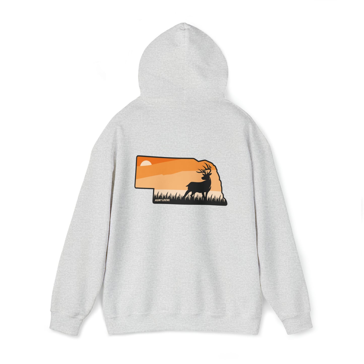 Nebraska - Sunset Buck Hoodie (back)