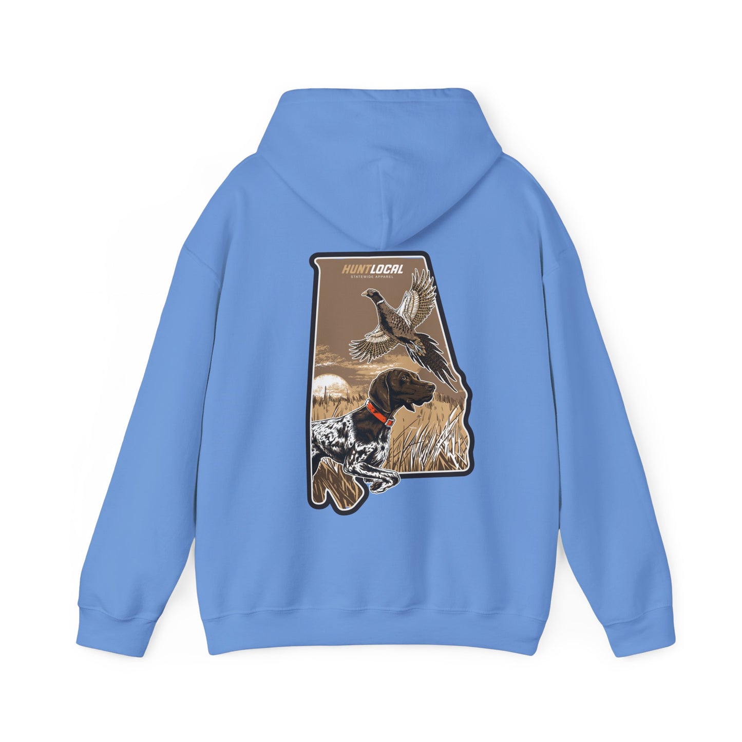 Alabama- Upland Bird Dog Hoodie (back)